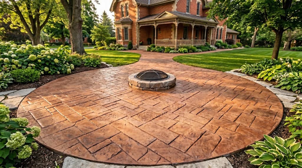 Stamped & Coloured Concrete